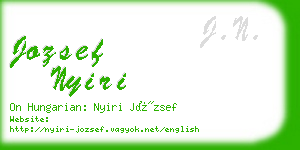 jozsef nyiri business card